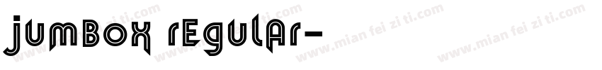 jumbox regular字体转换